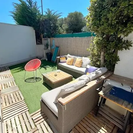 Bord De Mer : Studio Avec Salon D'Ete A Sausset Extérieur photo